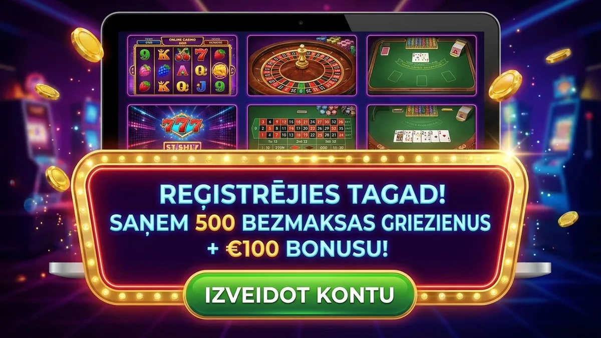 Reģistrācija ar bonusu